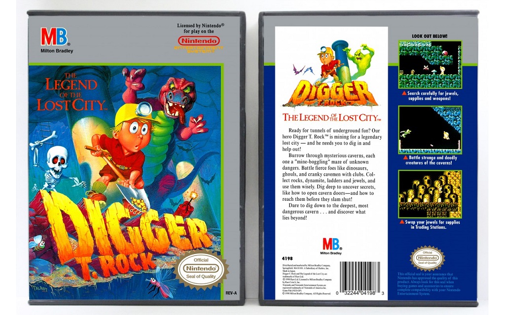 Digger T. Rock and the Legend of the Lost City – NES